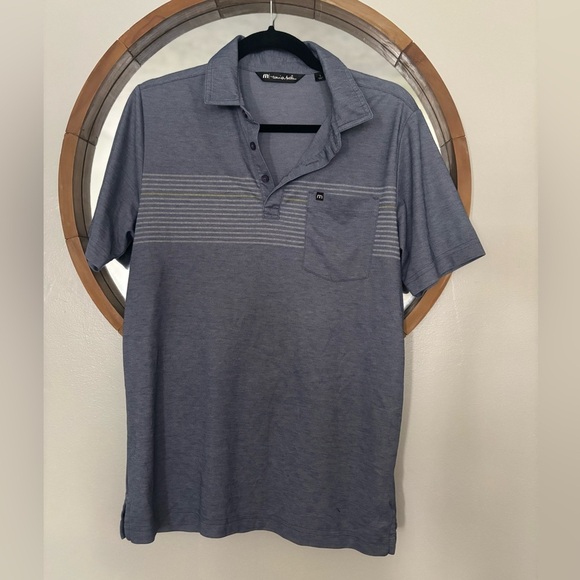 Travis Mathew Men’s Blue Polo - Picture 1 of 3